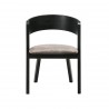 Cortina Jackie Black Dining Chair - Front
