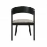 Cortina Jackie Black Dining Chair - Front - Cortina Jackie Black Dining Chair - Front