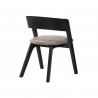 Cortina Jackie Black Dining Chair - Back Angled