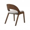 Armen Living Cortina and Polly 5 Piece Walnut Rectangular Dining Set- Chair Back