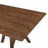 Armen Living Cortina and Polly 5 Piece Walnut Rectangular Dining Set- Table Top