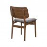 Armen Living Cortina and Lima 5 Piece Walnut Rectangular Dining Set - Chair Back