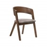 Cortina Jackie Walnut Dining Chair - Angled