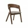 Cortina Jackie Walnut Dining Chair - Angled - Cortina Jackie Walnut Dining Chair - Angled