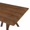 Cortina Jackie Walnut Dining Table - Edge Close-Up - Cortina Jackie Walnut Dining Table - Edge Close-Up