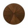 Armen Living Cirque and Lima 5 Piece Walnut Round Dining Set Table Top