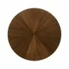 Armen Living Cirque and Jackie 5 Piece Walnut Round Dining Set- Table Top - Armen Living Cirque and Jackie 5 Piece Walnut Round Dining Set- Table Top