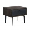 Armen Living Cross Dark Gray Solid Oak King Or Queen 4pc Bedroom Set 04