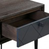 Armen Living Cross Dark Gray Solid Oak King Or Queen 4pc Bedroom Set 07