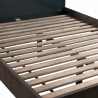 Armen Living Cross Dark Gray Solid Oak King Or Queen 4pc Bedroom Set 03