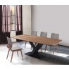 Armen Living Everett Mid-Century Walnut Wood 5 Piece Dining Set