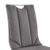 Armen Living Fenton and Gray Pacific 5 Piece Modern Rectangular Dining Set with Metal Base - Chair 