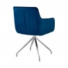 Armen Living Fenton and Blue Noah Piece Modern Rectangular Dining Set Chair Back