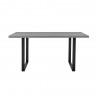 Armen Living Fenton and Charcoal Monarch Piece Modern Rectangular Dining Set Table