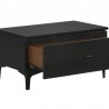 Armen Living Legend 3 Piece Gray Fabric King Platform Bed and Nightstands Bedroom Set  05