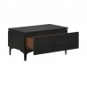 Armen Living Legend 4 Piece Gray Fabric King Or Queen Platform Bedroom Set with Dresser And Nightstands 05