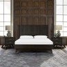 Armen Living Baly 3 Piece Acacia Platform Bed and Nightstands Bedroom Set