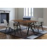 Armen Living Laredo and Varde 5 Piece Black Rectangular Dining Set
