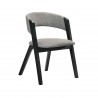 Laredo Rowan Black Dining Chair - Angled