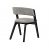 Laredo Rowan Black Dining Chair - Back Angled