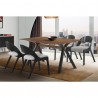 Armen Living Laredo and Polly 5 Piece Black Rectangular Dining Set