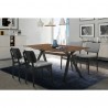 Armen Living Laredo and Lima 5 Piece Black Rectangular Dining Set