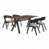 Laredo Jackie 5 Piece Black Dining Set