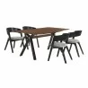 Laredo Jackie 5 Piece Black Dining Set - Laredo Jackie 5 Piece Black Dining Set