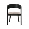 Laredo Jackie Black Dining Chair - Front