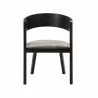 Laredo Jackie Black Dining Chair - Front - Laredo Jackie Black Dining Chair - Front