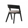 Laredo Jackie Black Dining Chair - Back Angle