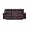 Armen Living Marcel Manual Reclining 2 Piece Sofa And Recliner Set In Dark Brown Leather  2