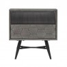 Armen Living Makena 4 Piece Queen Bedroom Set In Grey Acacia Wood In Gray 006