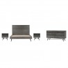 Armen Living Makena 4 Piece King Bedroom Set In Grey Acacia Wood In Gray 001