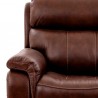Armen Living Montague Dual Power Reclining 2 Piece Sofa And Recliner Set In Genuine Brown Leather 8