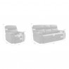 Armen Living Montague Dual Power Reclining 2 Piece Sofa And Recliner Set In Genuine Brown Leather 6