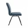 Armen Living Margot and Blue Rylee 5 Piece Modern Rectangular Dining Set- Chair Side - Armen Living Margot and Blue Rylee 5 Piece Modern Rectangular Dining Set- Chair Side