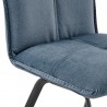 Armen Living Margot and Blue Rylee 5 Piece Modern Rectangular Dining Set- Chair