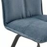Armen Living Margot and Blue Rylee 5 Piece Modern Rectangular Dining Set- Chair - Armen Living Margot and Blue Rylee 5 Piece Modern Rectangular Dining Set- Chair