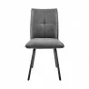 Armen Living Margot and Charcoal Rylee 5 Piece Modern Rectangular Dining Set- Chair Front - Armen Living Margot and Charcoal Rylee 5 Piece Modern Rectangular Dining Set- Chair Front