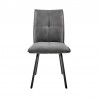 Armen Living Margot and Charcoal Rylee 7 Piece Modern Rectangular Dining Set- Chair Front