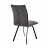 Armen Living Margot and Charcoal Rylee 5 Piece Modern Rectangular Dining Set- Chair Back