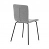 Armen Living Messina and Gillian Light Gray Fabric 7 Piece Rectangular Dining Set- Chair Back