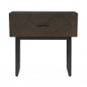  Marquis 3 Piece Queen Size Platform Bed Frame Bedroom Set in Oak Wood with Faux Leather Headboard 004