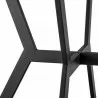 Armen Living Naomi and Chelsea 4-Piece Counter Height Dining Set In Black Metal and Grey Faux Leather  008 - Armen Living Naomi and Chelsea 4-Piece Counter Height Dining Set In Black Metal and Grey Faux Leather  008