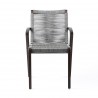 Oasis and Brielle Dark Dining Chair - Front