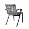Oasis and Brielle Dark Dining Chair - Back Angle