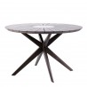 Oasis and Island Dark Eucalyptus And Stone Dining Table
