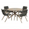 Oasis and Brielle Dark Dining TableSet