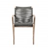 Oasis and Brielle Dark Dining Chair - Front